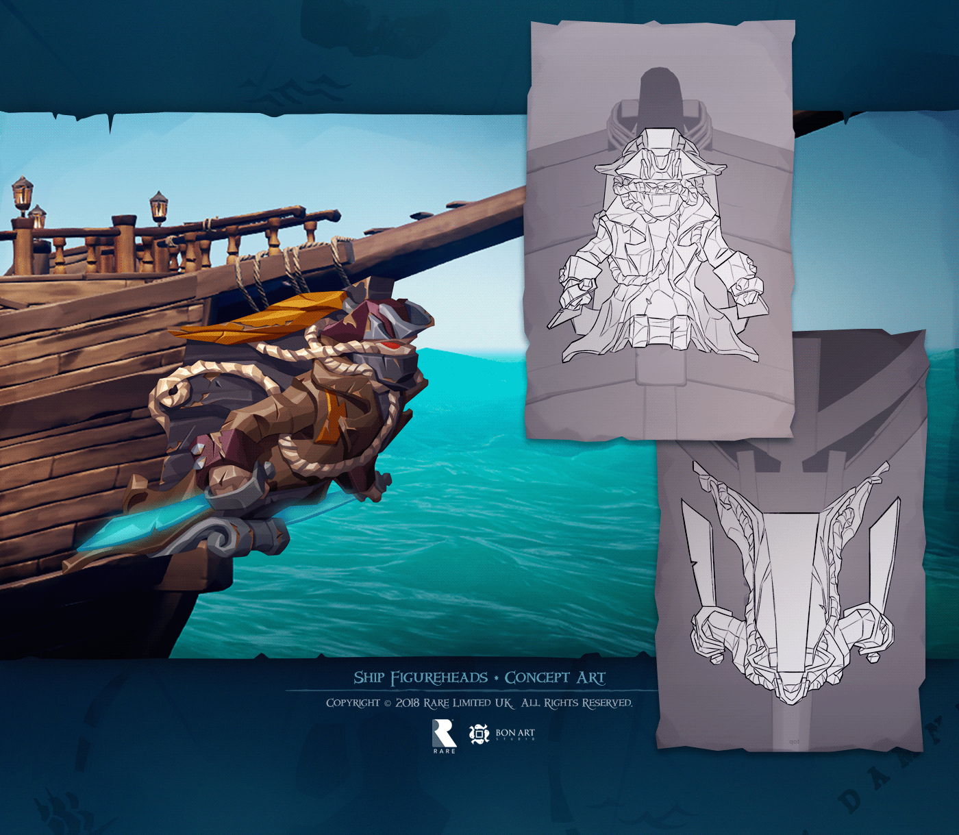 battletoads decoration figurehead pirate pirate ship sea of thieves ship videogame xbox