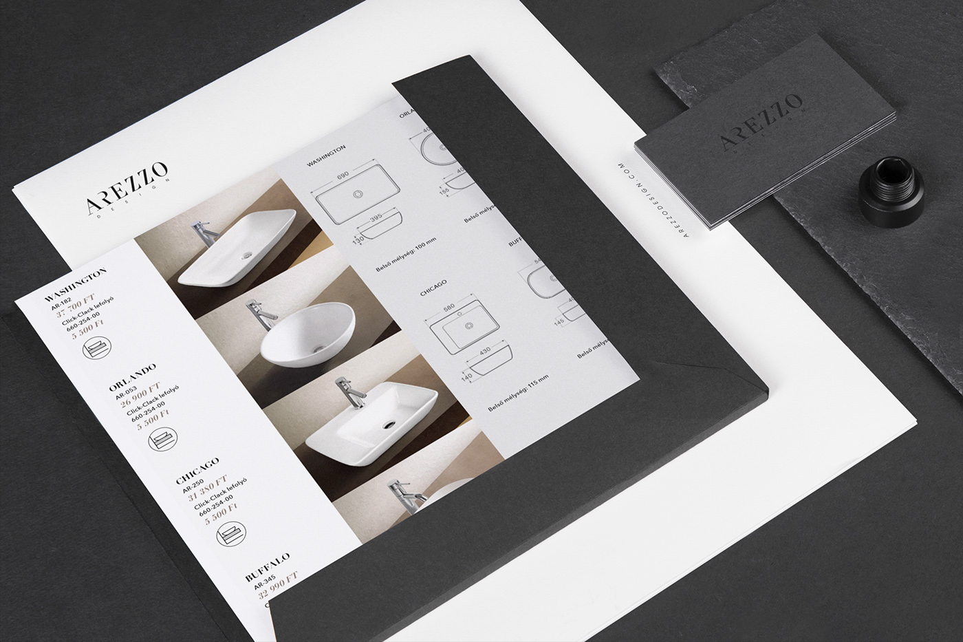 gray Saniter   identity set design  branding  stationary brochure