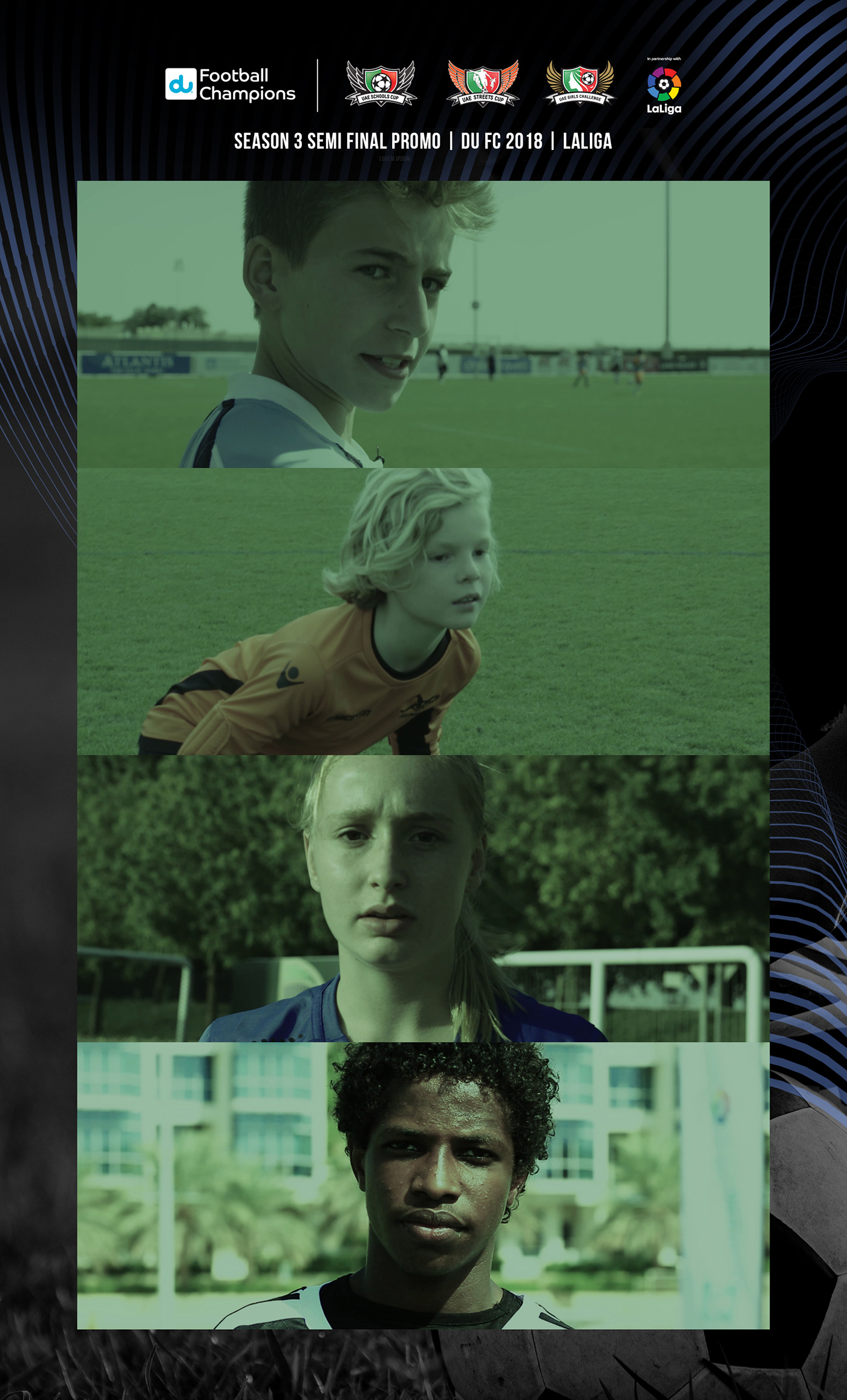 Ad Films campaign Champions du football laliga promo scouting sports UAE