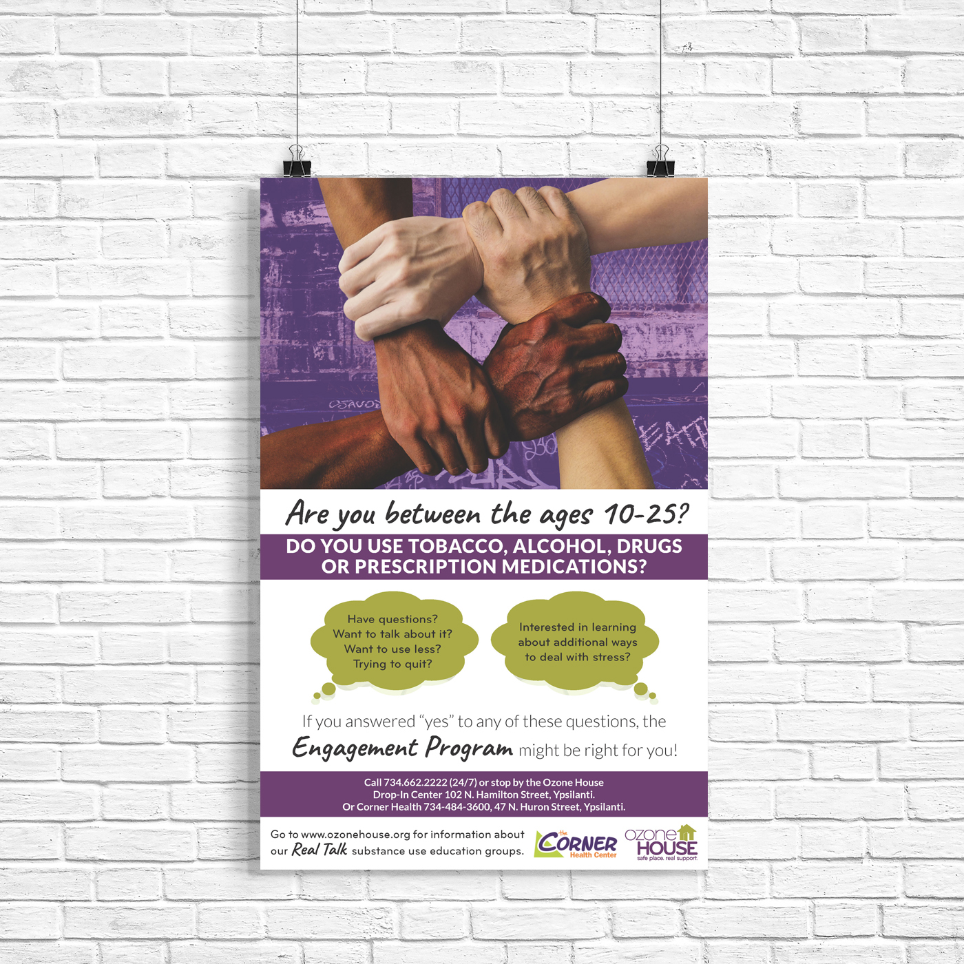 graphic design  nonprofit organization nonprofit design Roll Banner Invitation fundraiser brochure LGBTQ print ann arbor