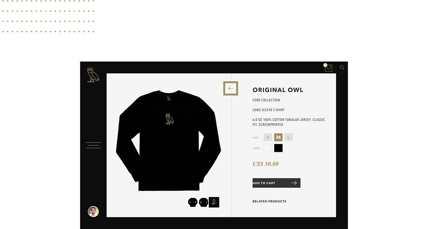 Drake concept Website ovo record Label design creative black sounds rapper ChampagnePapi