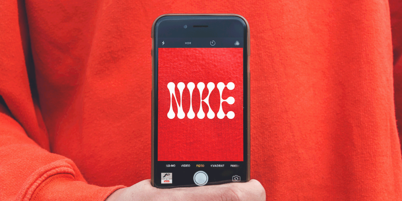 logo Nike typography   Advertising  commercial brand design Italy movie