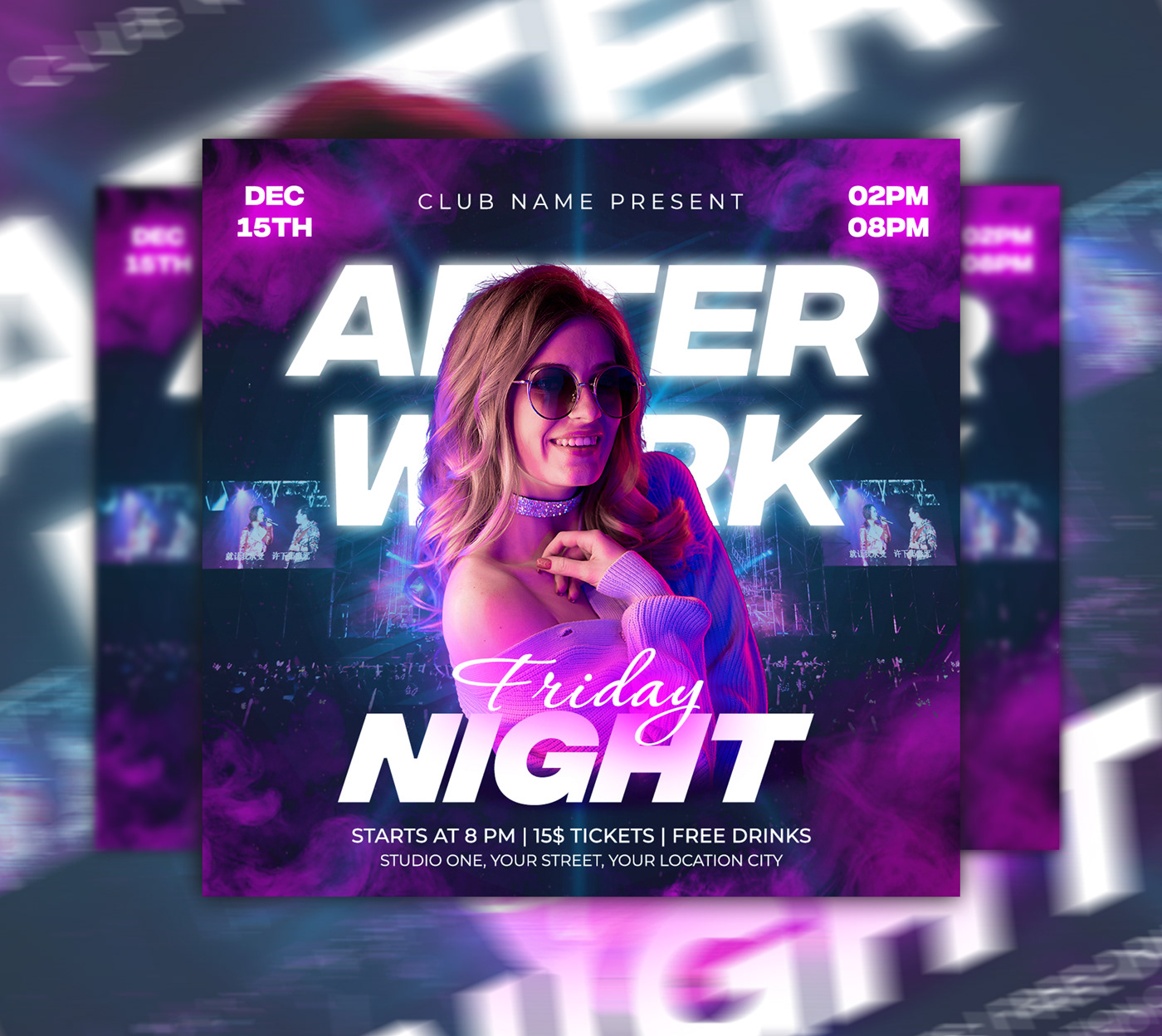 poster flyer Event party party flyer event flyer design flyers DJ Flyer Creative Party Flyer night event flyer