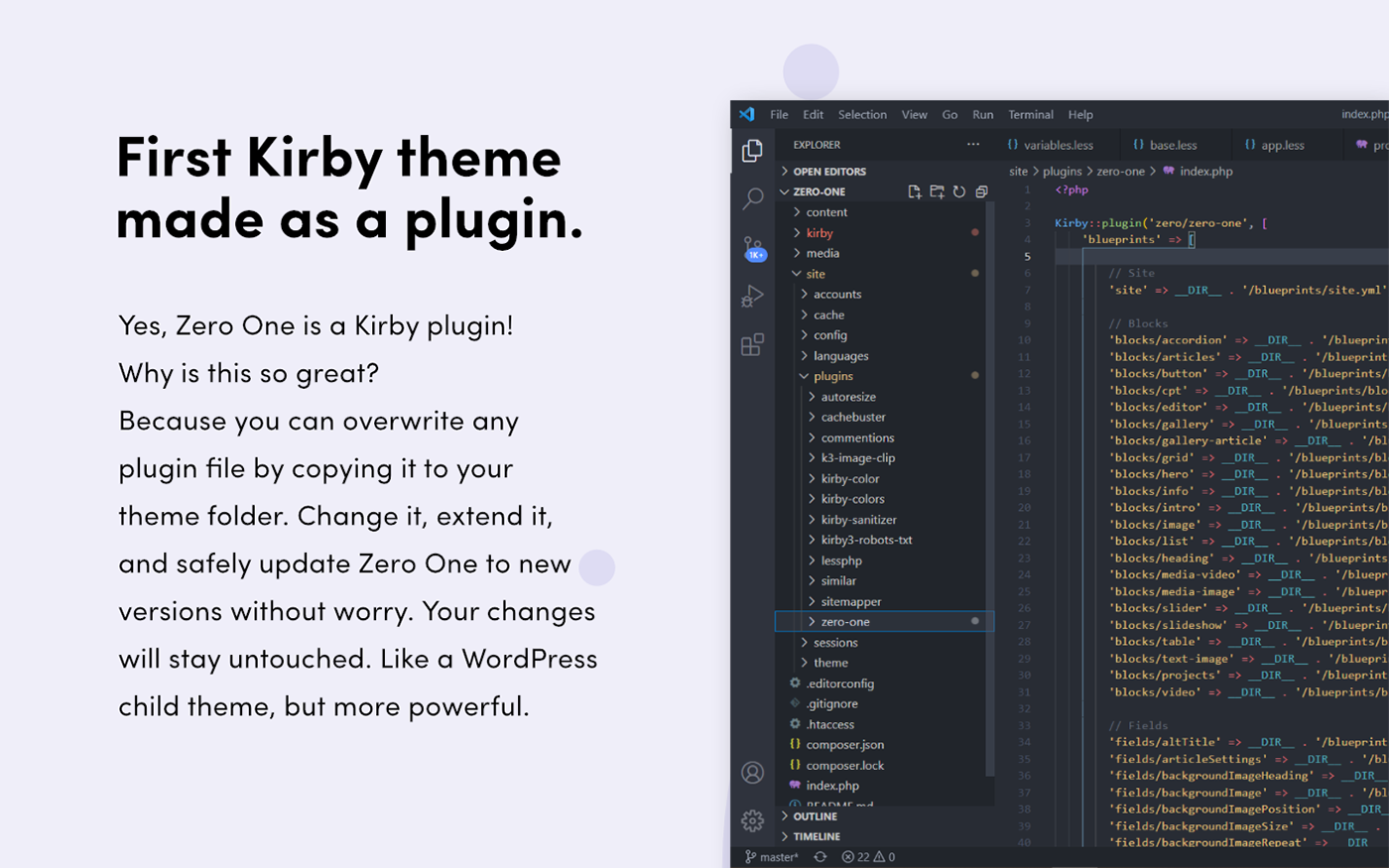 kirby Kirby CMS Layout premium Theme UI ux Web Design  webdev Website