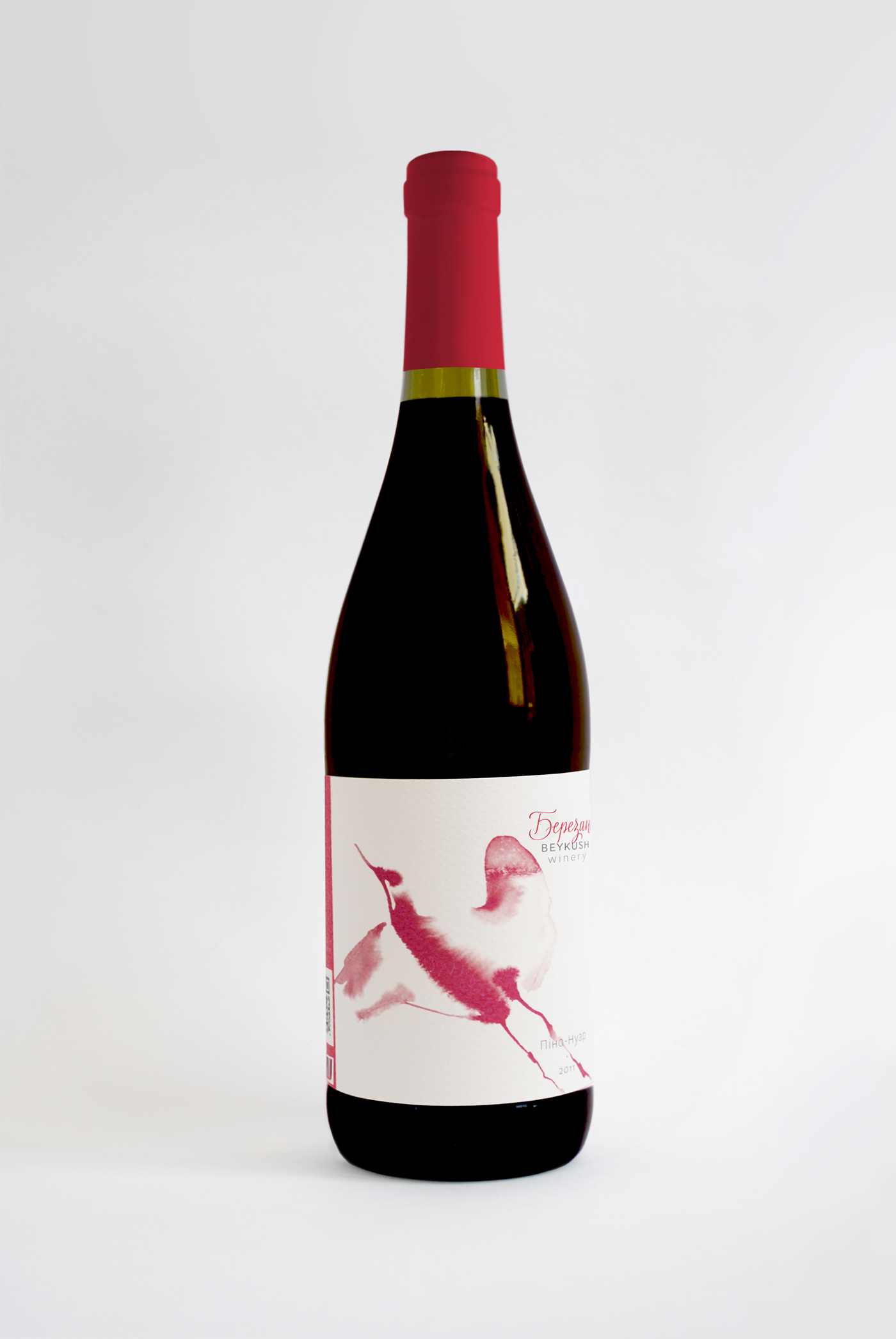 Illustrative bird wine ink water package