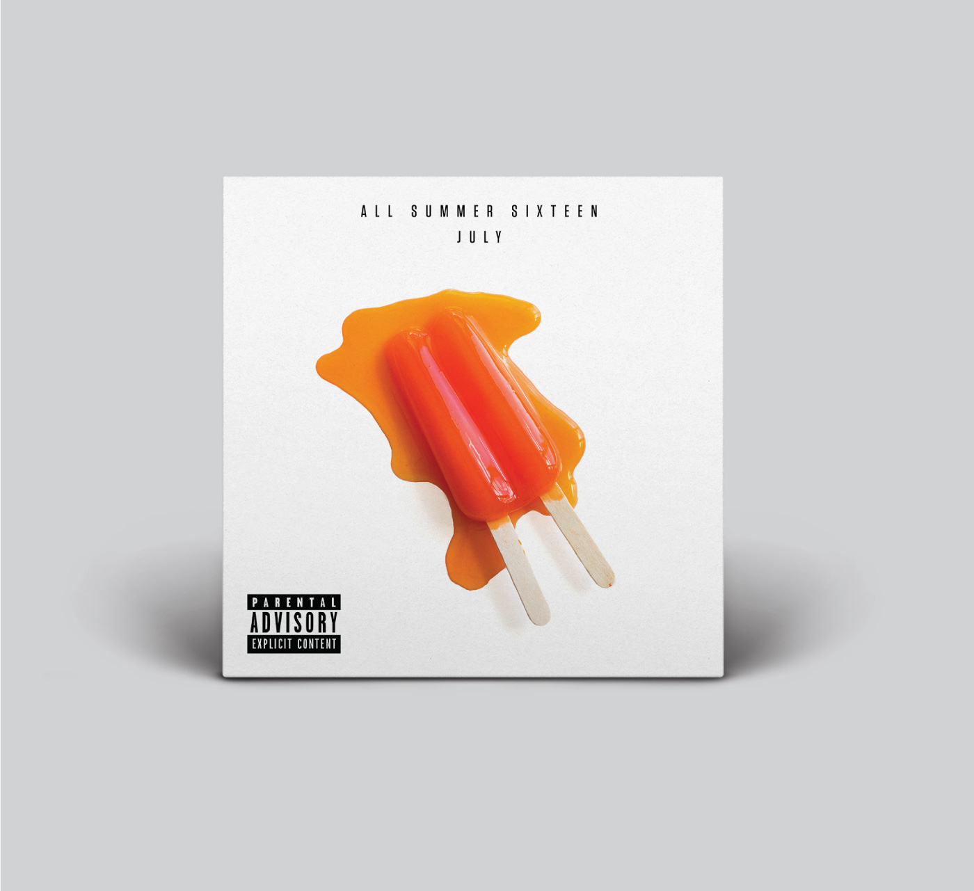popsicle Album cover art photo melting summer all Sixteen ep design