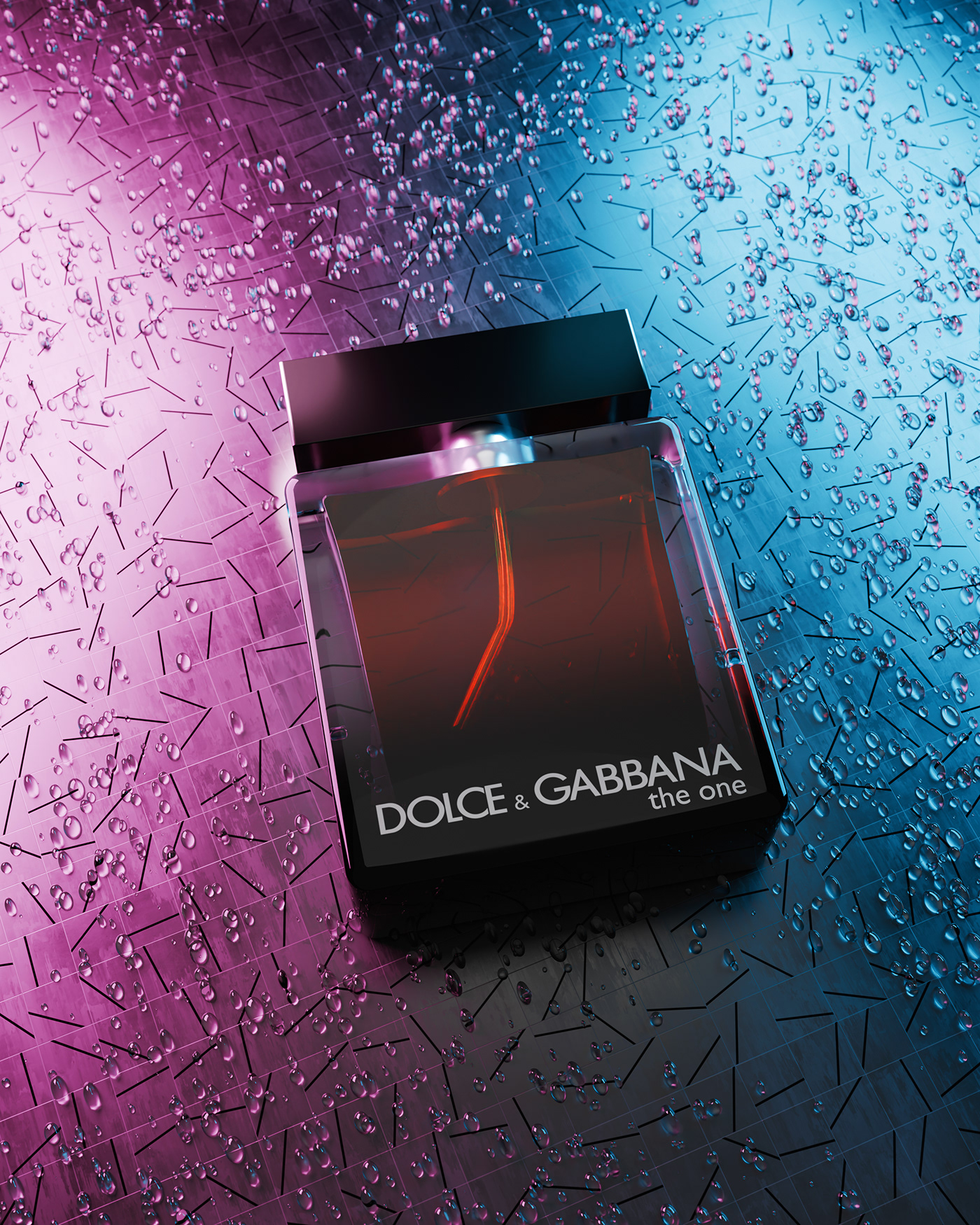 Dolce&Gabbana design 3D 3d modeling Render Digital Art  parfum Photography  beauty product
