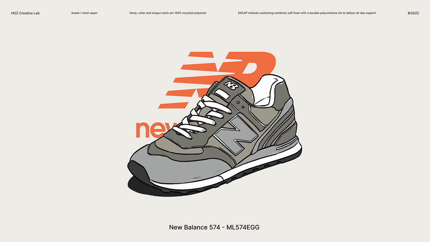 design graphic GREY DAY hypebeast motion New Balance shoes trend