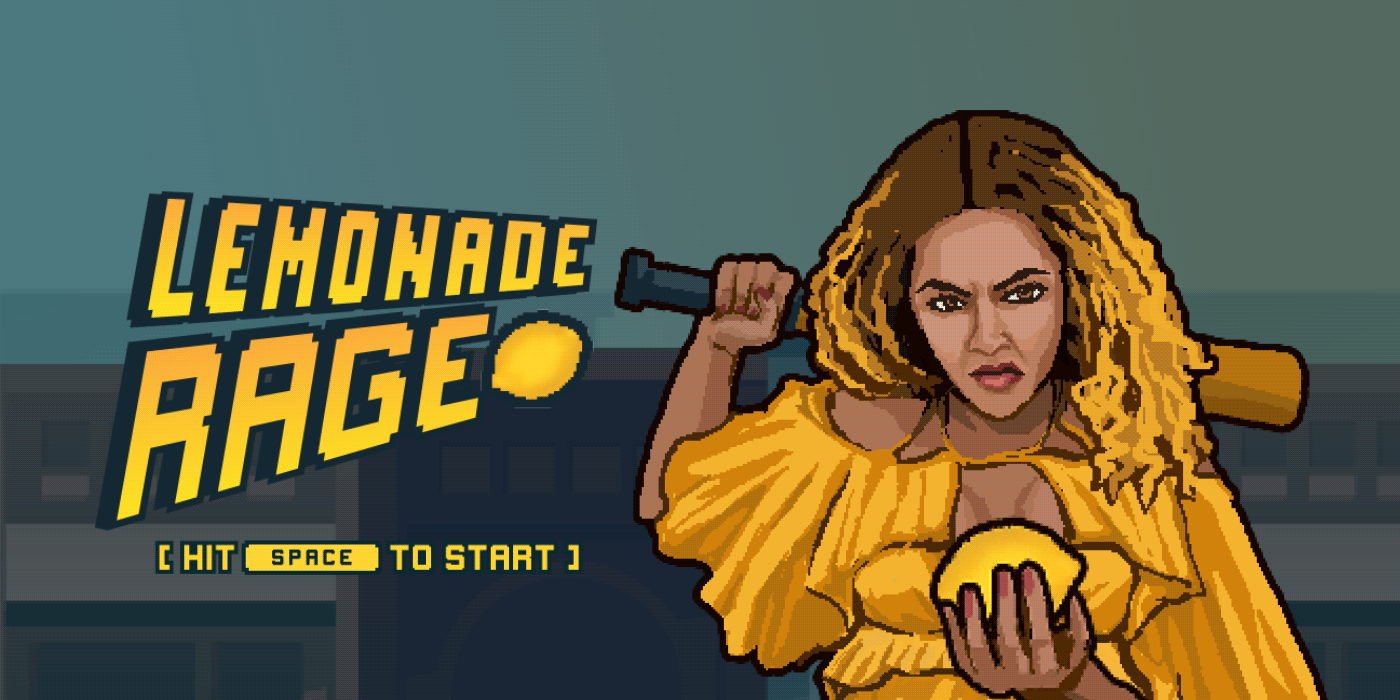 lemonade rage game design ILLUSTRATION  Character Sprite animation  8-bit game-design