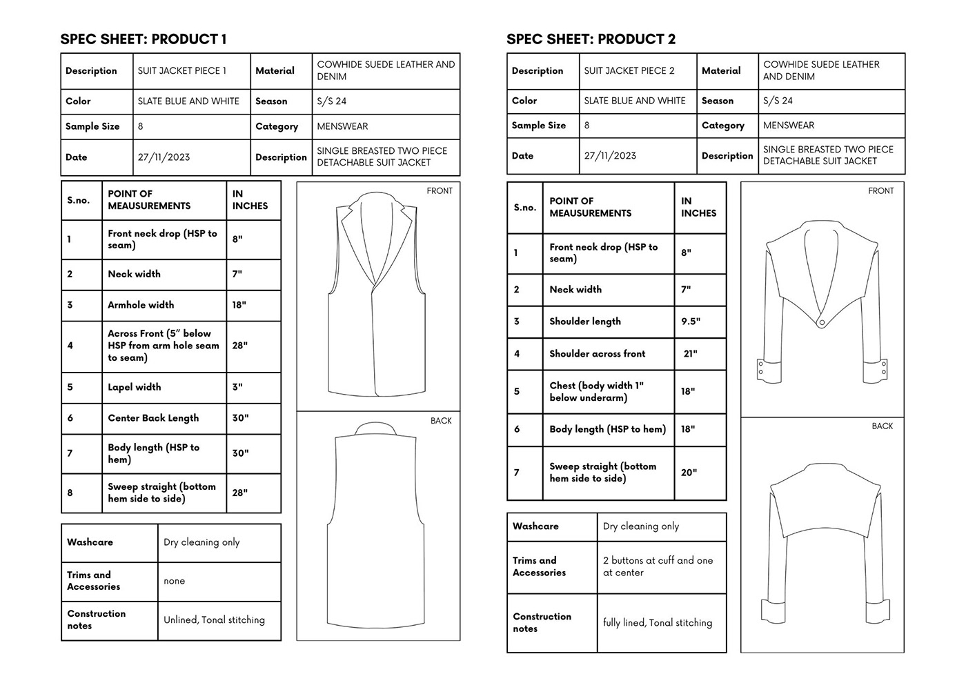 Menswear Menswear Design Garment Construction Fashion  fashion design leather deconstruction Apparel Design blazer leather jacket