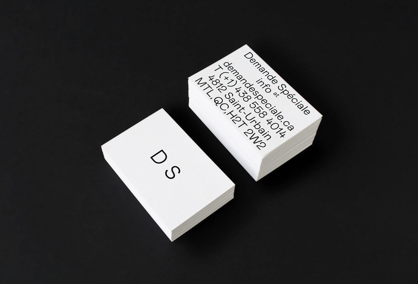 studio branding  minimal typography   demandespéciale