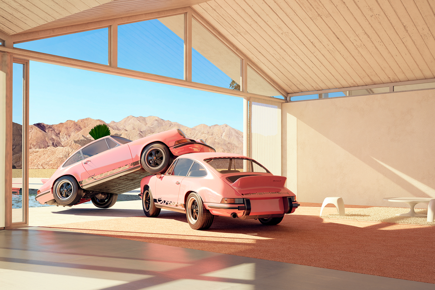 art automobile California sunshine Cars 3D Graphics