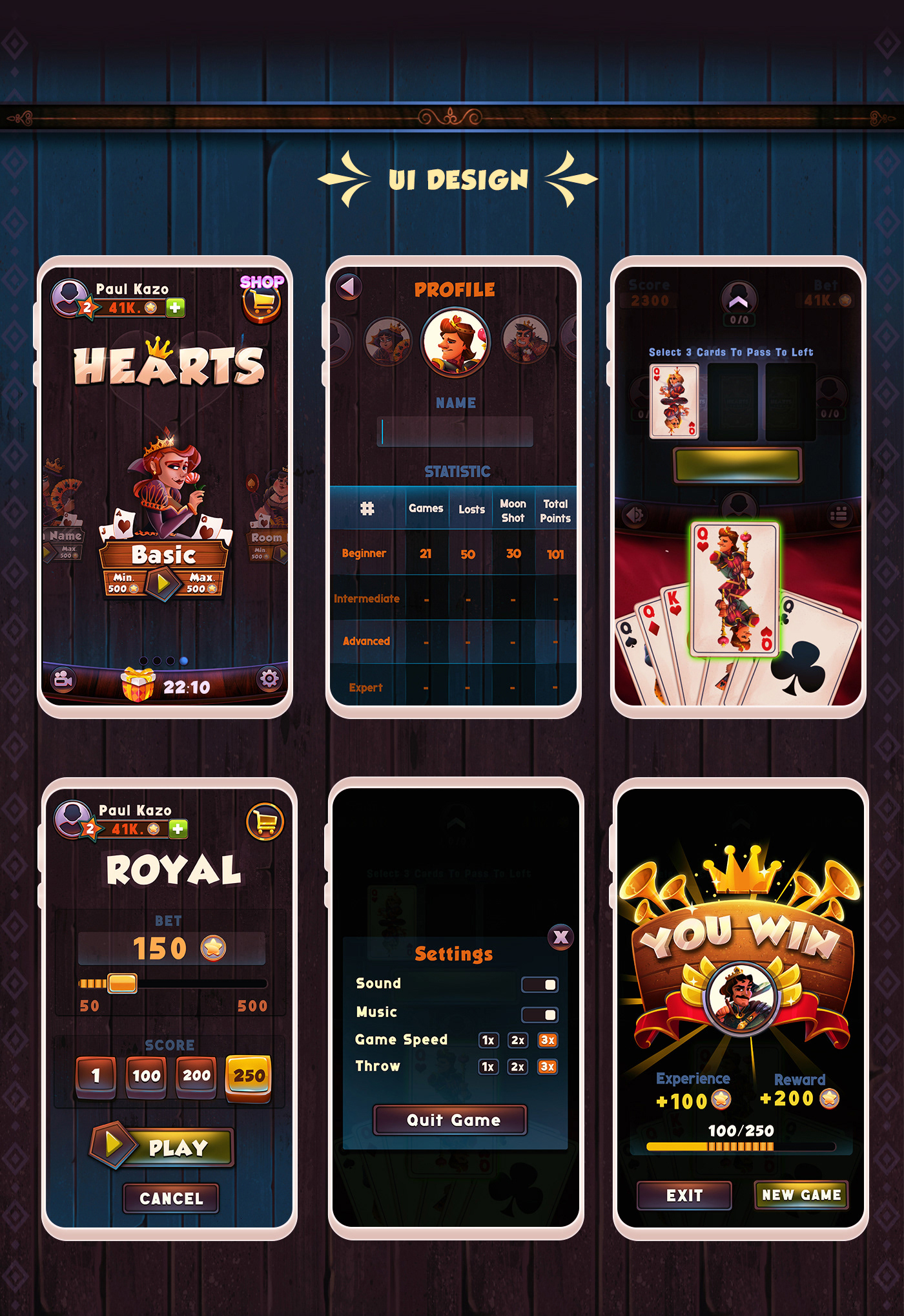 gameart uidesign animation  ILLUSTRATION  hearts card game Character design  spades queen spine