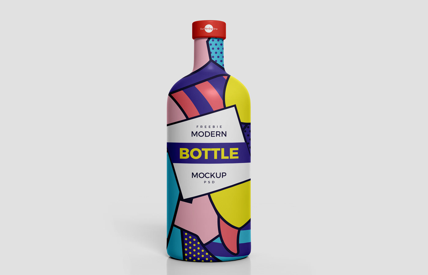 bottle Mockup psd freebie box Packaging branding  label design Logo Design free psd