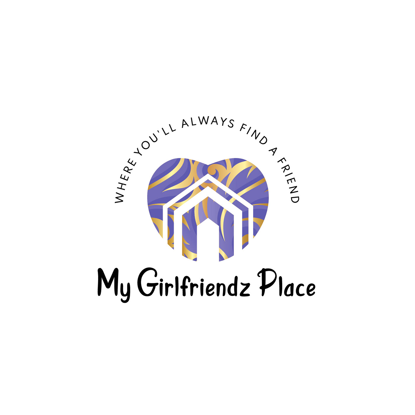 craftpaper girlfriends Logo Design logo Mockup Love place logo