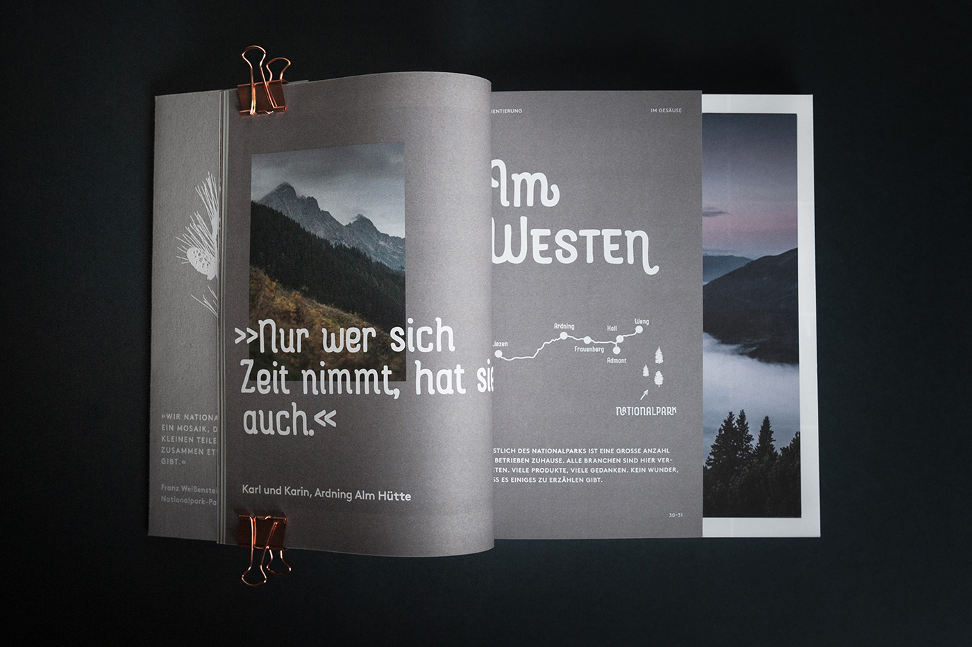 Nature nationalpark austria magazin editorial mountain partner river Outdoor book