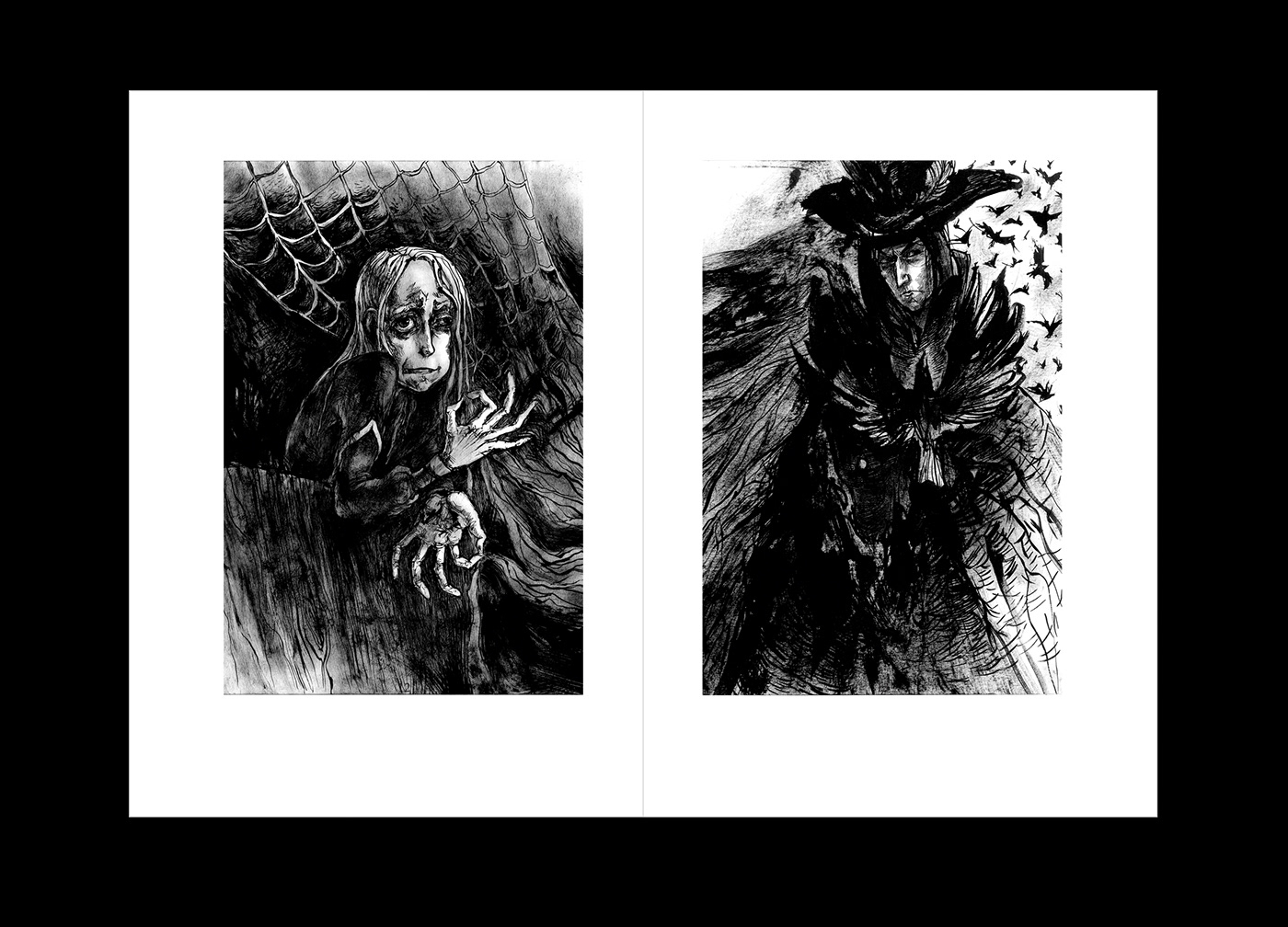ink gothic darkness detektive Korotkevich Короткевич king stach raven crow belarus