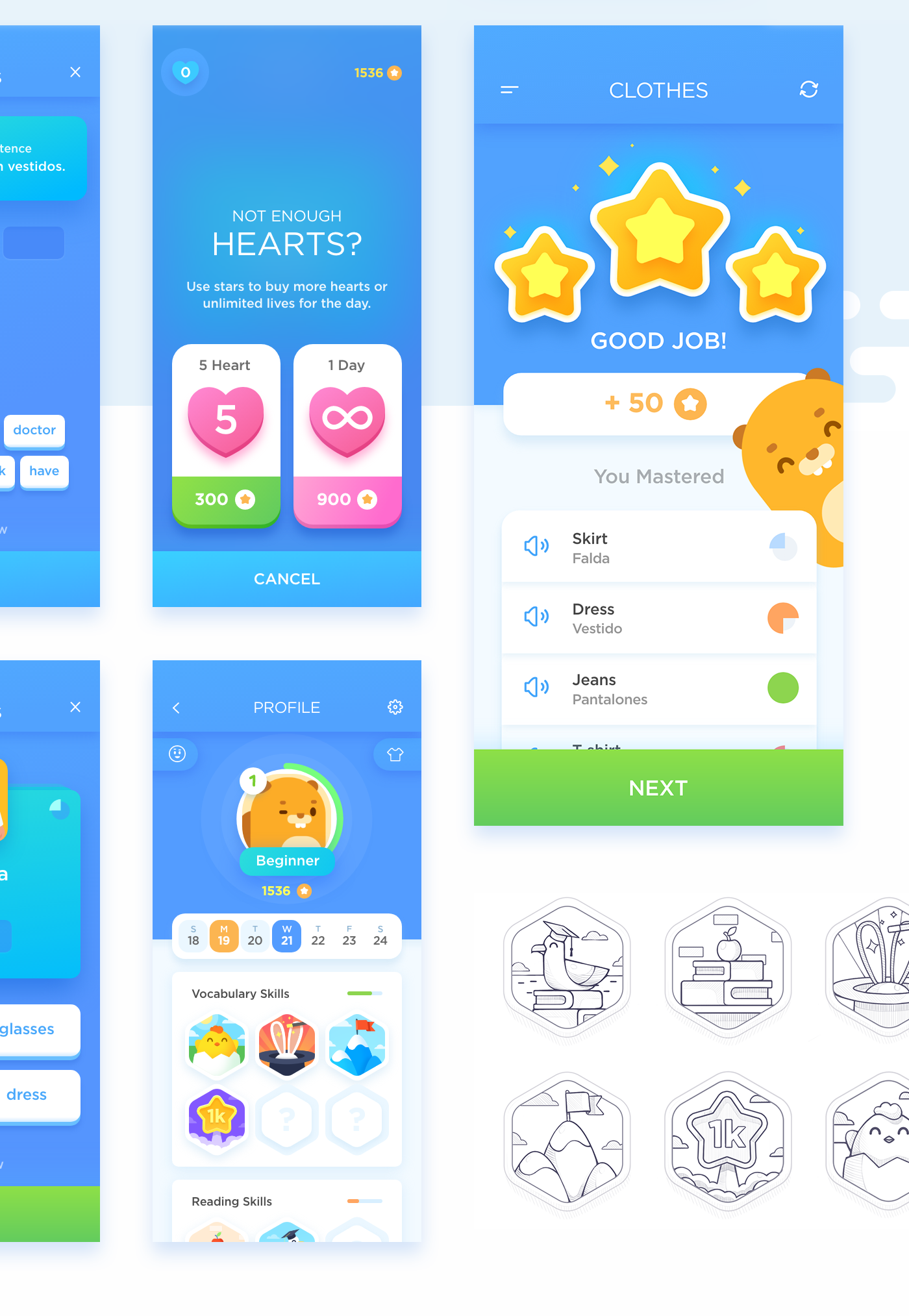 app Education UI animation  ILLUSTRATION  kids logo mobile characters game