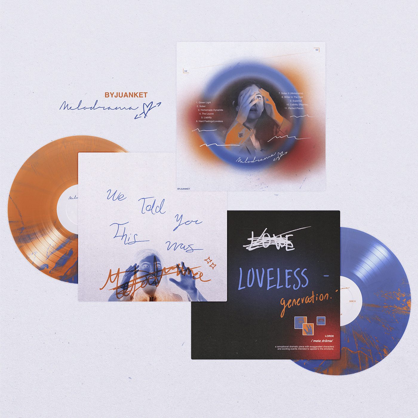 Album album art Album design concept Cover Art design Lorde melodrama music vinyl