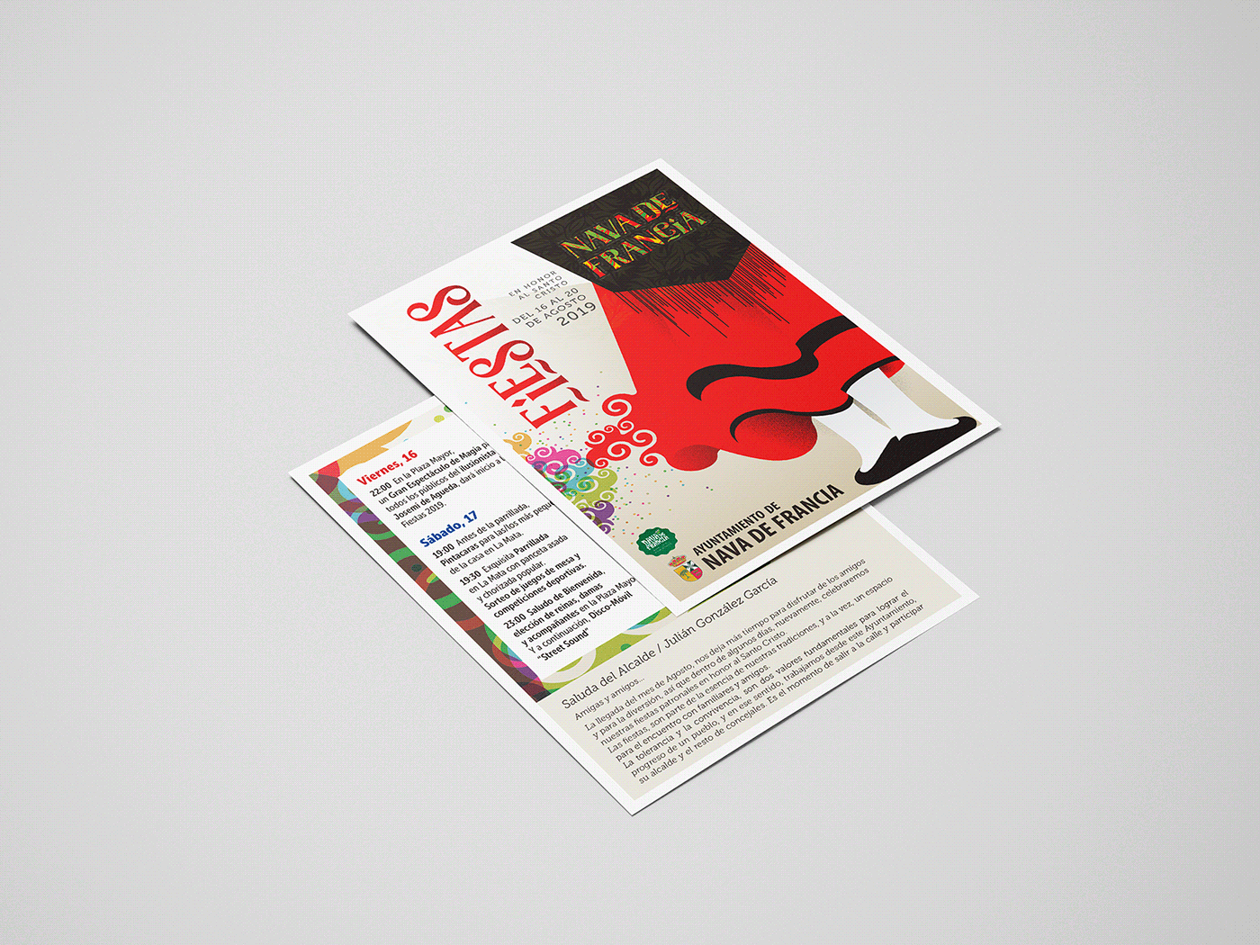 brochure cartel fiestas folleto francia nava poster salamanca sierra