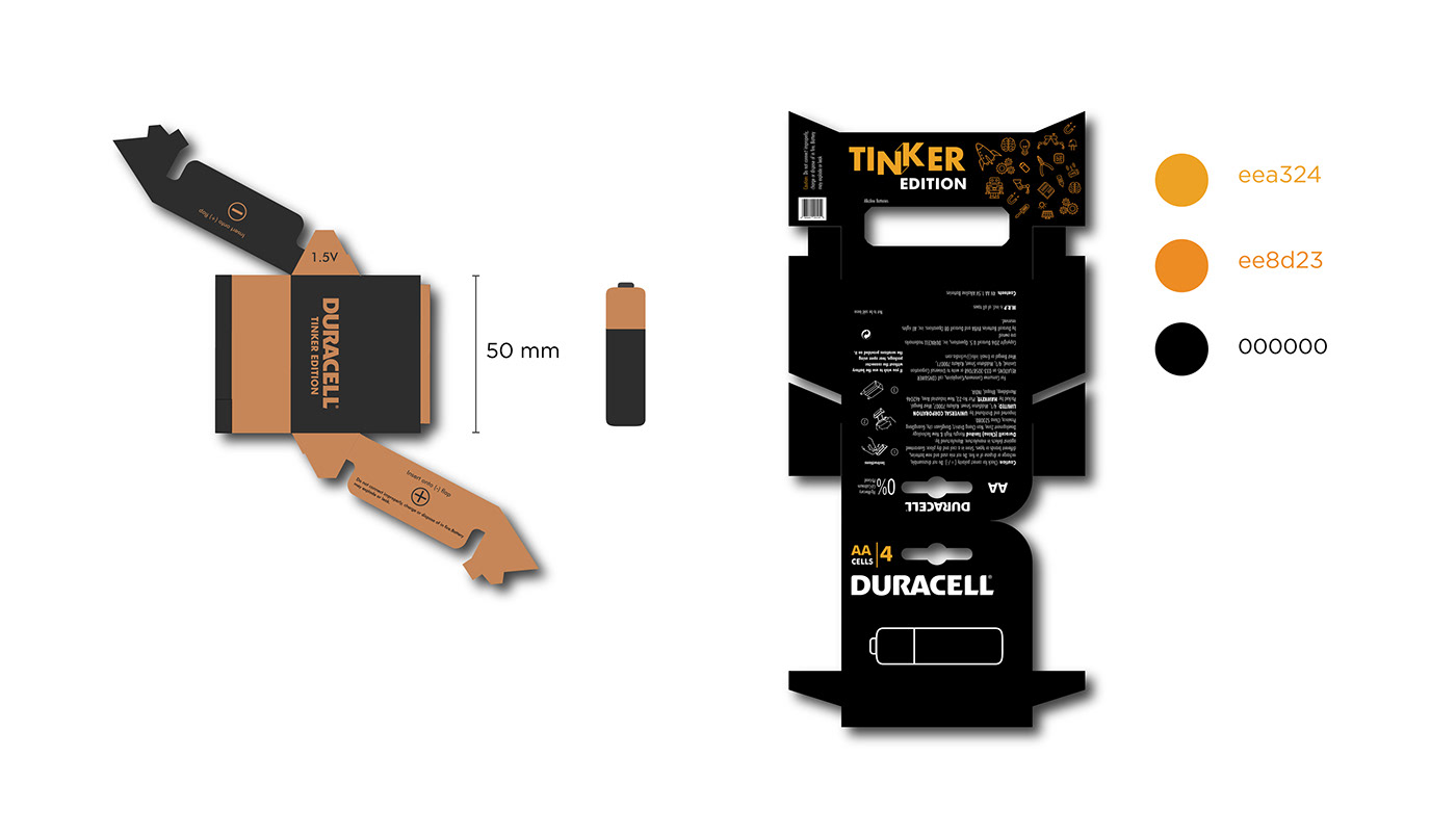 DURACELL Packaging mitid battery Cell functional