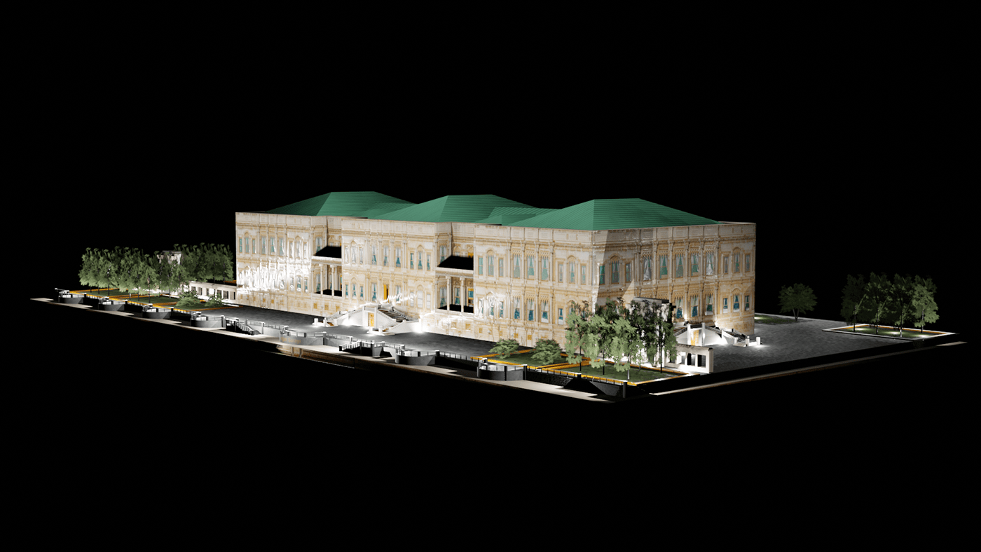 3D architecture Ataturk blender istanbul modern palace Render Saray Turkey