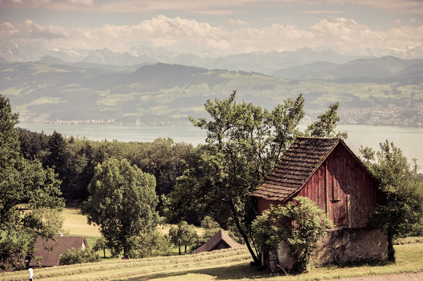 Switzerland Landscape mountains rural