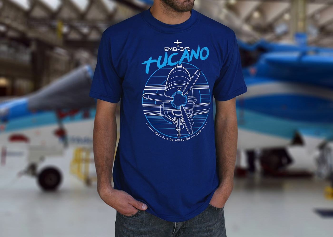 identity brand logo military design airplane logo tucano Tshirt Design Blueprint line drawing Jueves