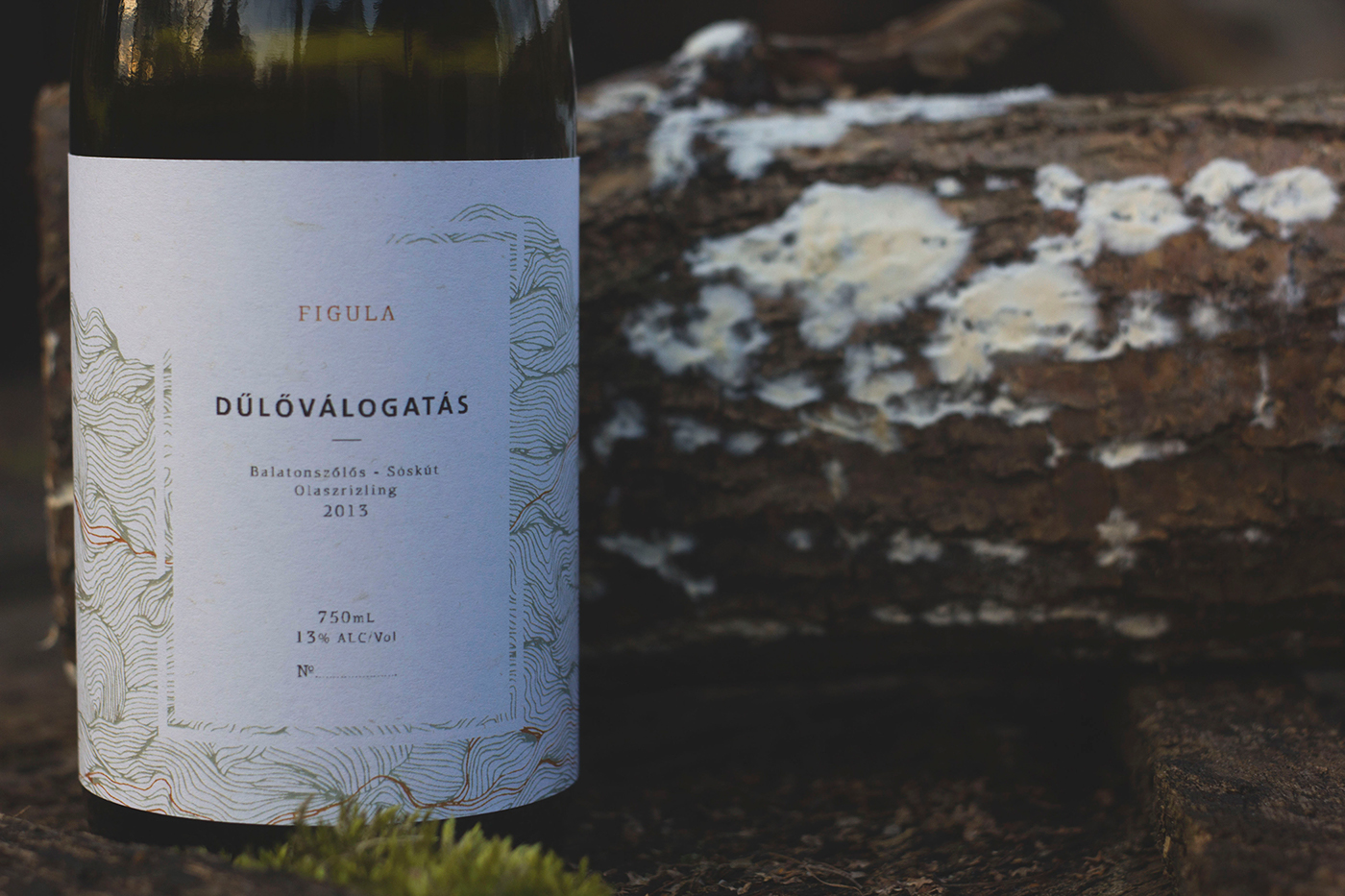 wine label Cégér figula Olaszrizling dűlőválogatás package design  wine winery