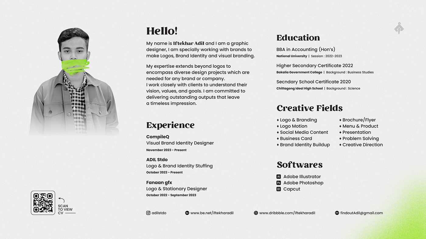 designer portfolio brand identity graphic design 