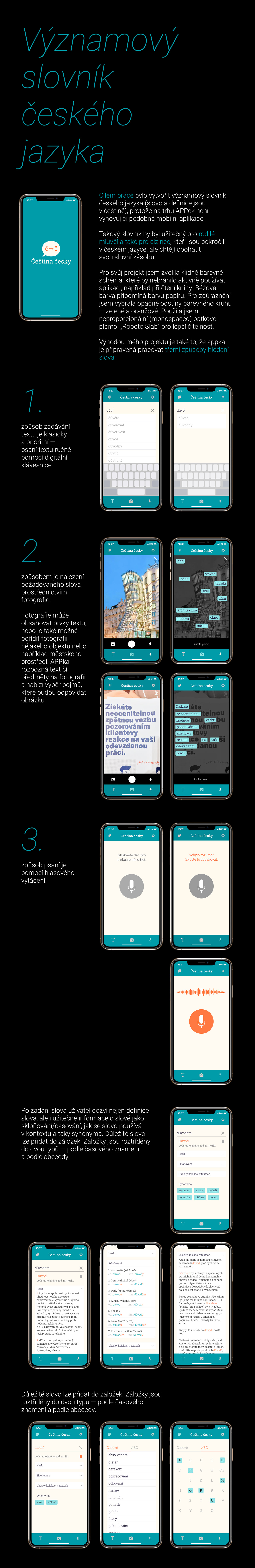 app application Czech digital design Interface Mobile Application mobilephone translator UI ux