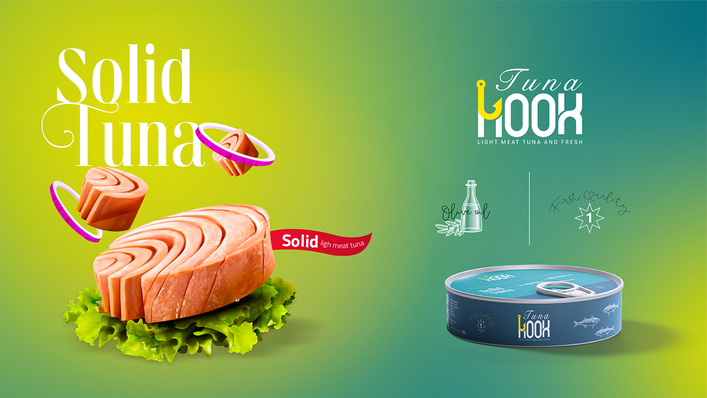 Advertising  brand identity fish Logo Design tuna typography   Packaging PackagingOfTheWorld Can Design packaging design