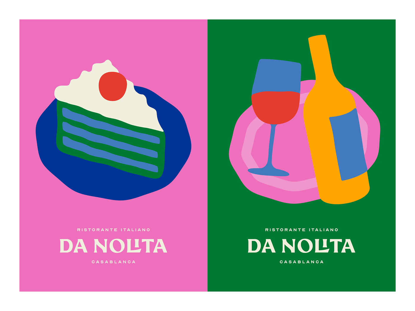 brand identity branding  colors funky design ILLUSTRATION  Italian food italian restaurant Italy logo Logotype