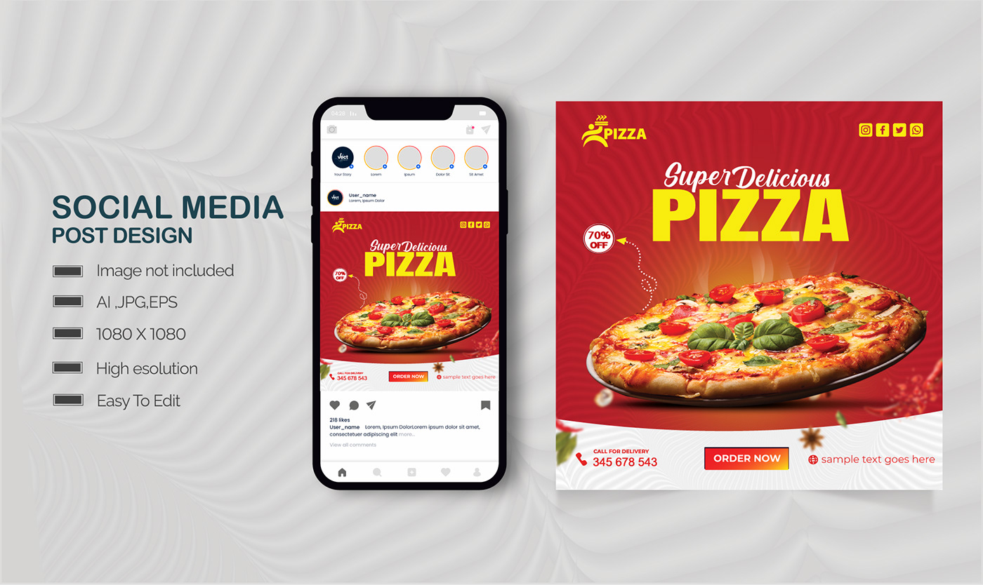graphic design  brand identity simple clean elegant Social media post marketing   Advertising  restaurant Canada