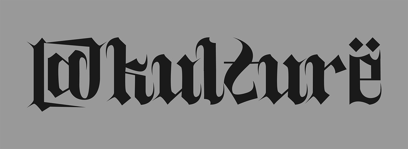 Blackletter experimental font gothic nasty Typeface typography   weird
