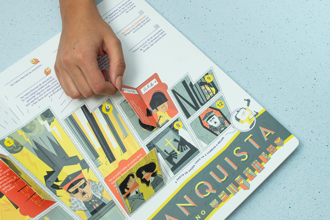 Constitution anniversary book kids Carta history graphic lettering infographics