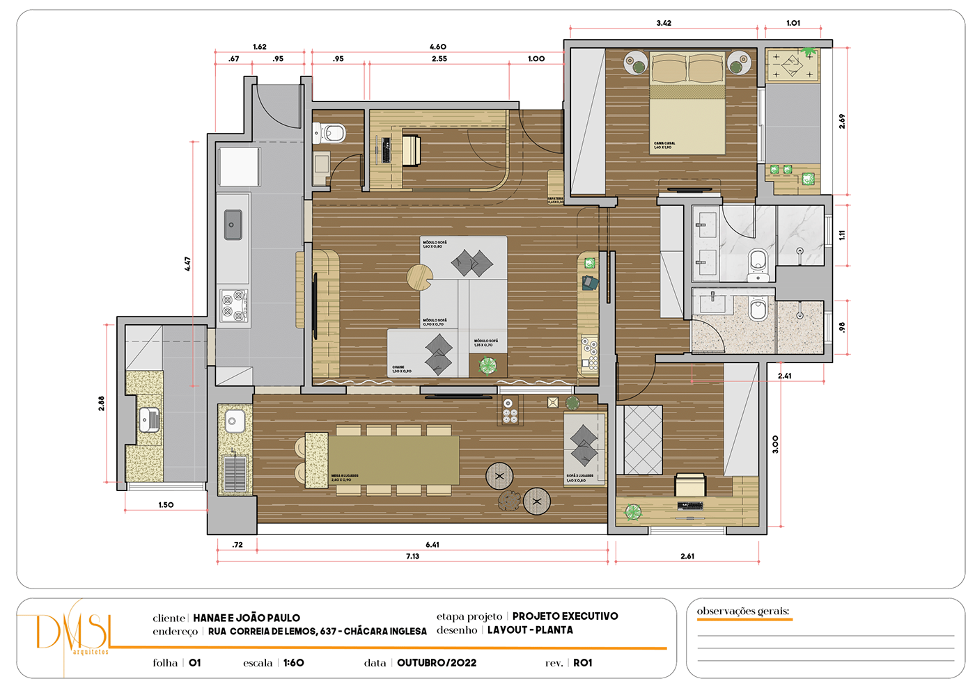 apartamento design interiores ARQUITETURA 3D Render projeto apartamento