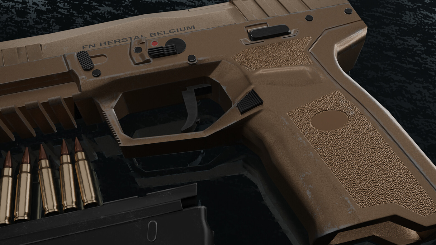 pistol Gun game assets