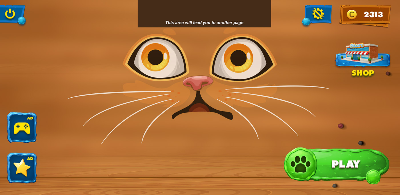 andorid android game design cat game ui IOS game cats