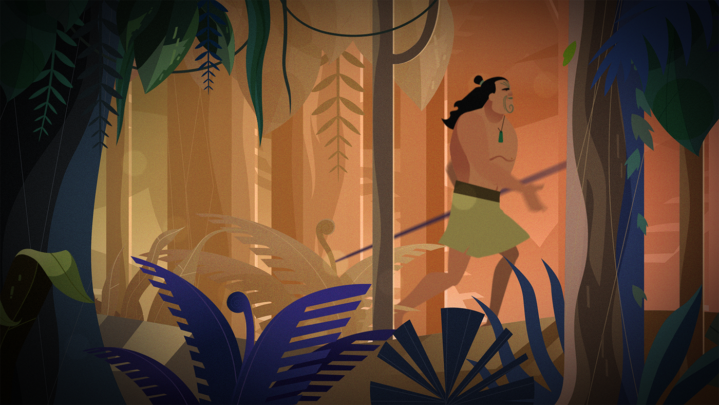 animation  maori New Zealand history pepeha Nature culture 2D ILLUSTRATION  after effects