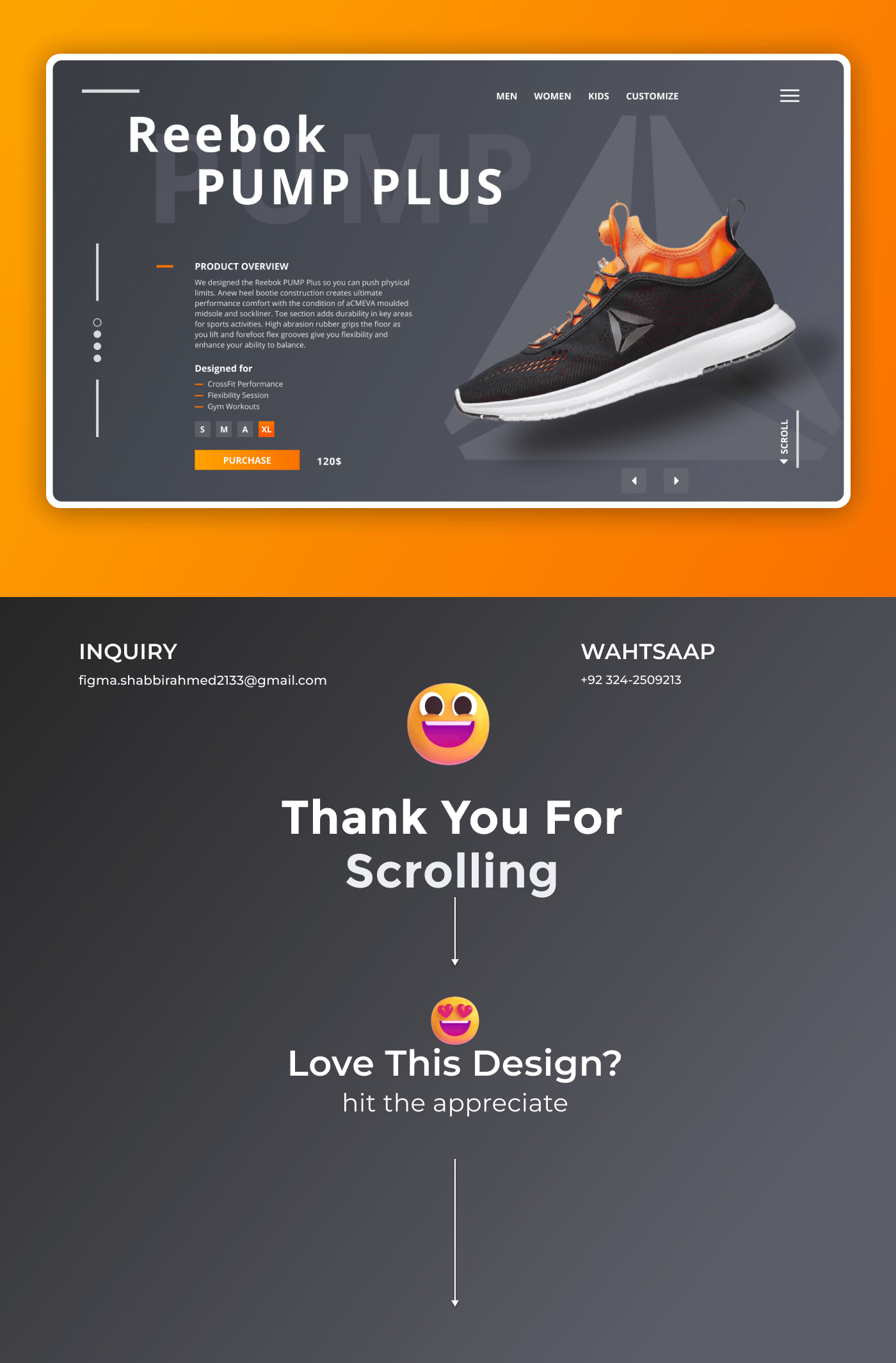 uiux ui design landing page Website user interface UX design Web Design  shoes sneakers adidas