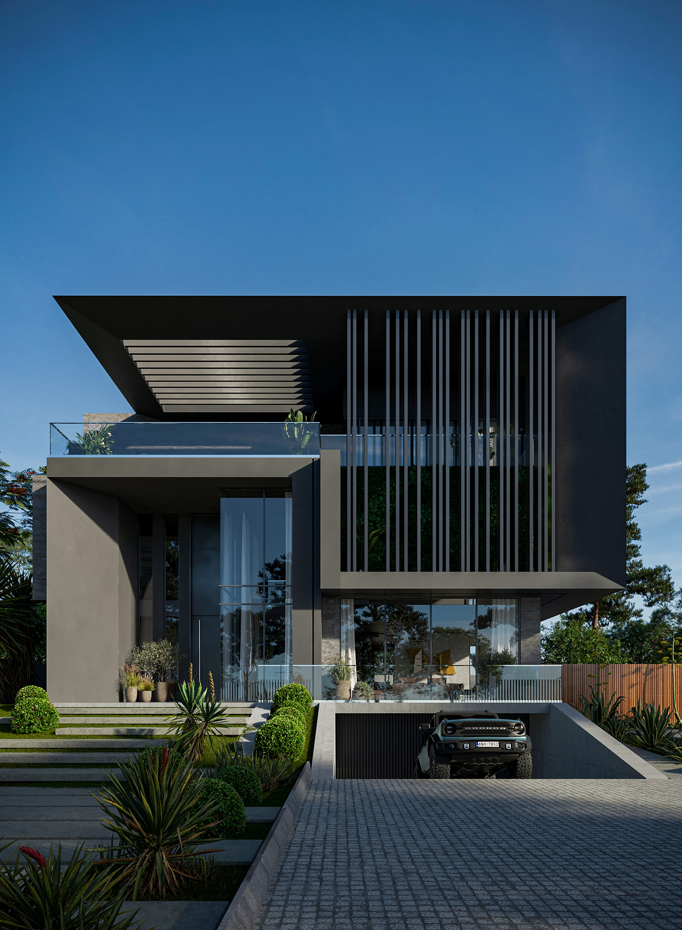 architecture art archviz exterior visualization Render corona 3ds max modern 3D