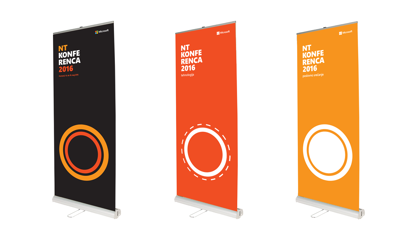 visual identity Event conference branding  graphic design  Microsoft