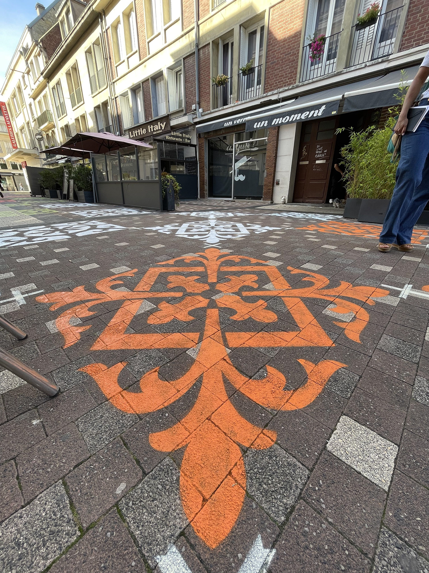 cement tile floor art Street Art 