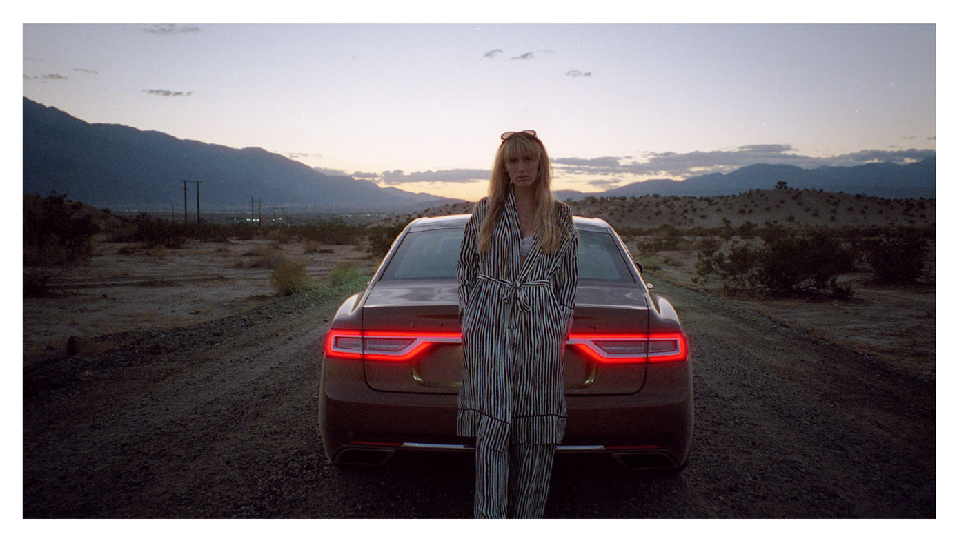 Automotive Photography Advertising  portra 800 lincoln Nikon desert California Palm Springs Fear and Loathing Film  