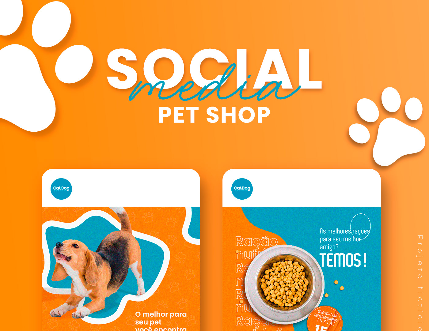 banner brand identity design flyer marketing   petshop Socialmedia visual