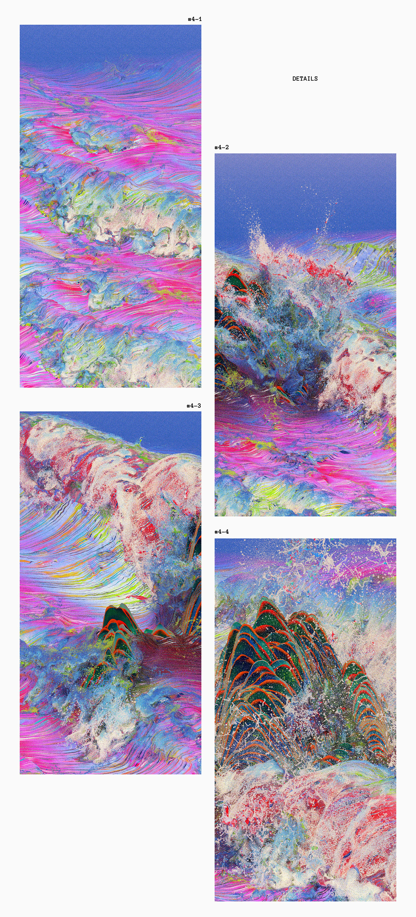 3D Render houdini octane chinese sea mountains animation  motion graphics  ILLUSTRATION 