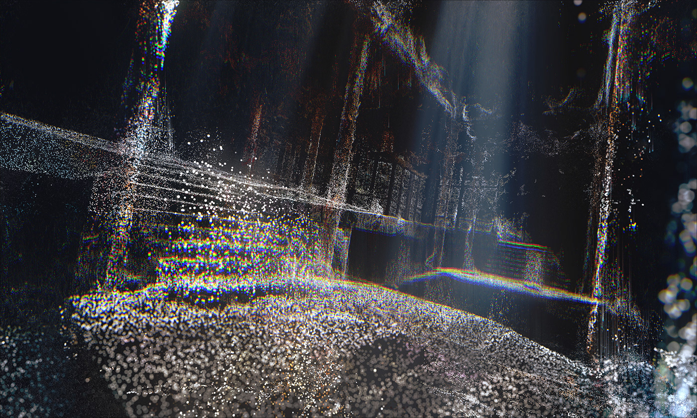 3D abandoned berlin digital Dystopia Glitch particles Photogrammetry Photoscan Urban