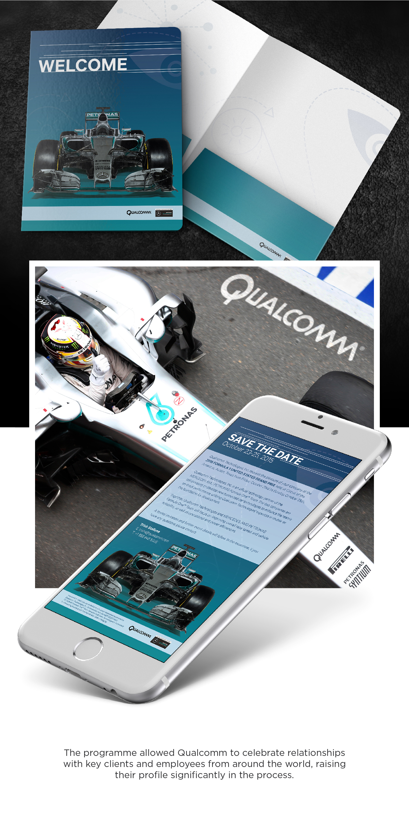 Qualcomm mercedes f1 Formula 1 guest programme Motorsport Racing Technology