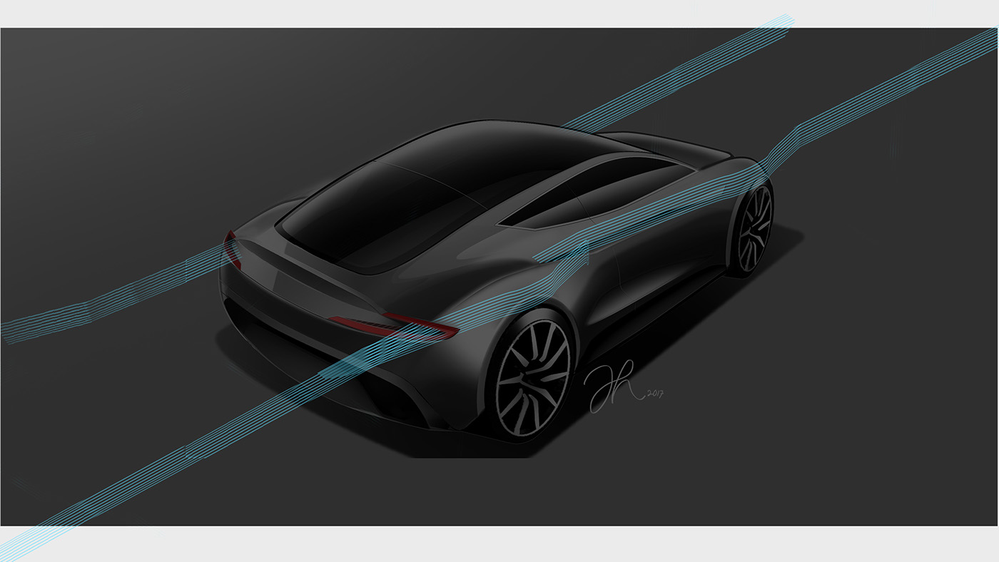 car design aston martin Transportation Design Digital Sketch DigitalRendering